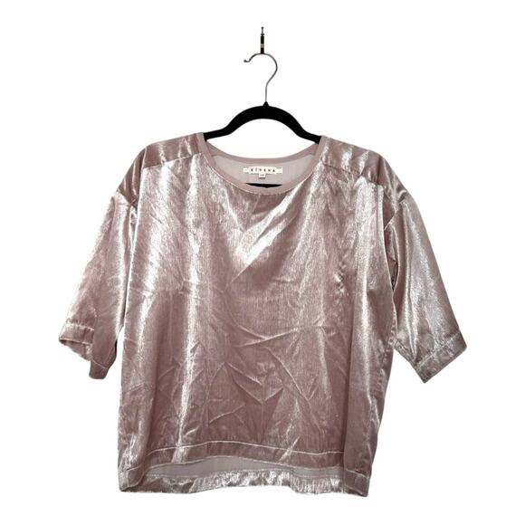 XIRENA Bijoux Velvet Top in Pink Size XS - Picture 1 of 4